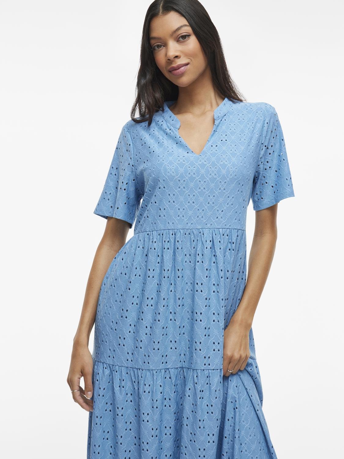 VIKAWA Midi Dress - Blissful Blue - VERO MODA & VILA Bergvik